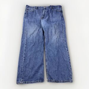 Y2K Levi’s 505 Rare Blank Tab Baggy Skater Medium Wash Denim Jeans 46 x 30